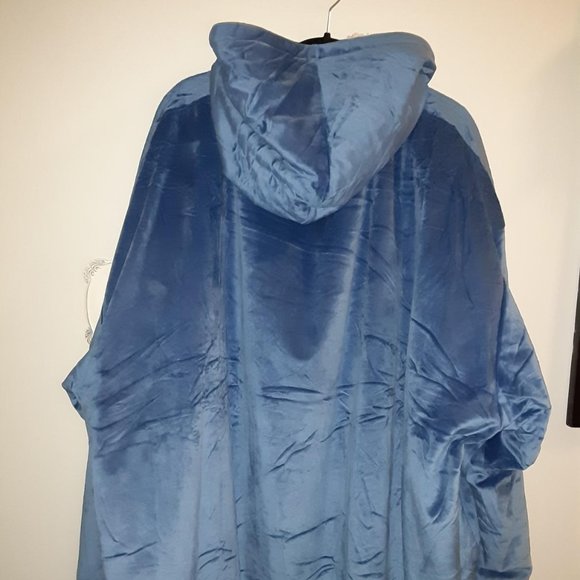 The Comfy Unisex One Size Fits All Blue Sherpa Lined - Picture 3 of 3